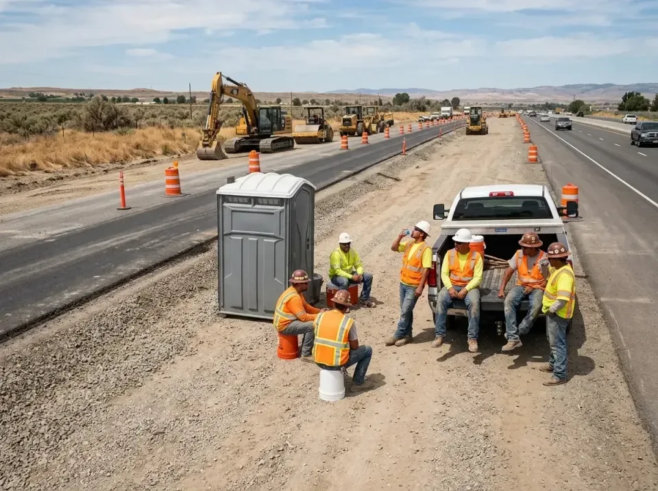 highway-road-construction-crew-007 — frequently asked questions, Porta Potty and Restroom Rentals in Mountain View Acres, CA